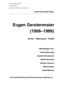 Eugen Gerstenmaier