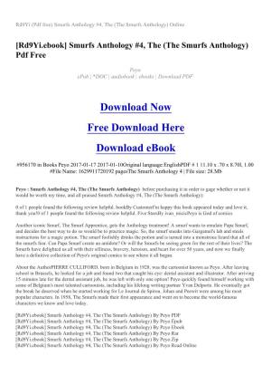 Rd9yi (Pdf Free) Smurfs Anthology #4, the (The Smurfs Anthology) Online