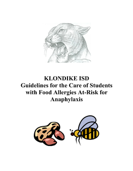 Guidelines for the Care of Students with Food Allergies At-Risk for Anaphylaxis