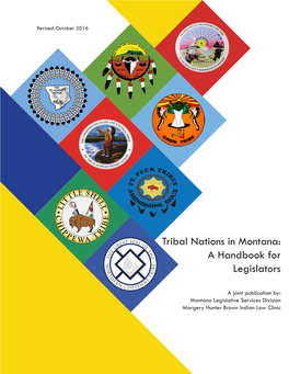 Tribal Nations in Montana: a Handbook for Legislators