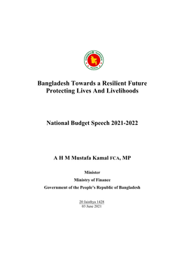 Budget Speech 2021-2022