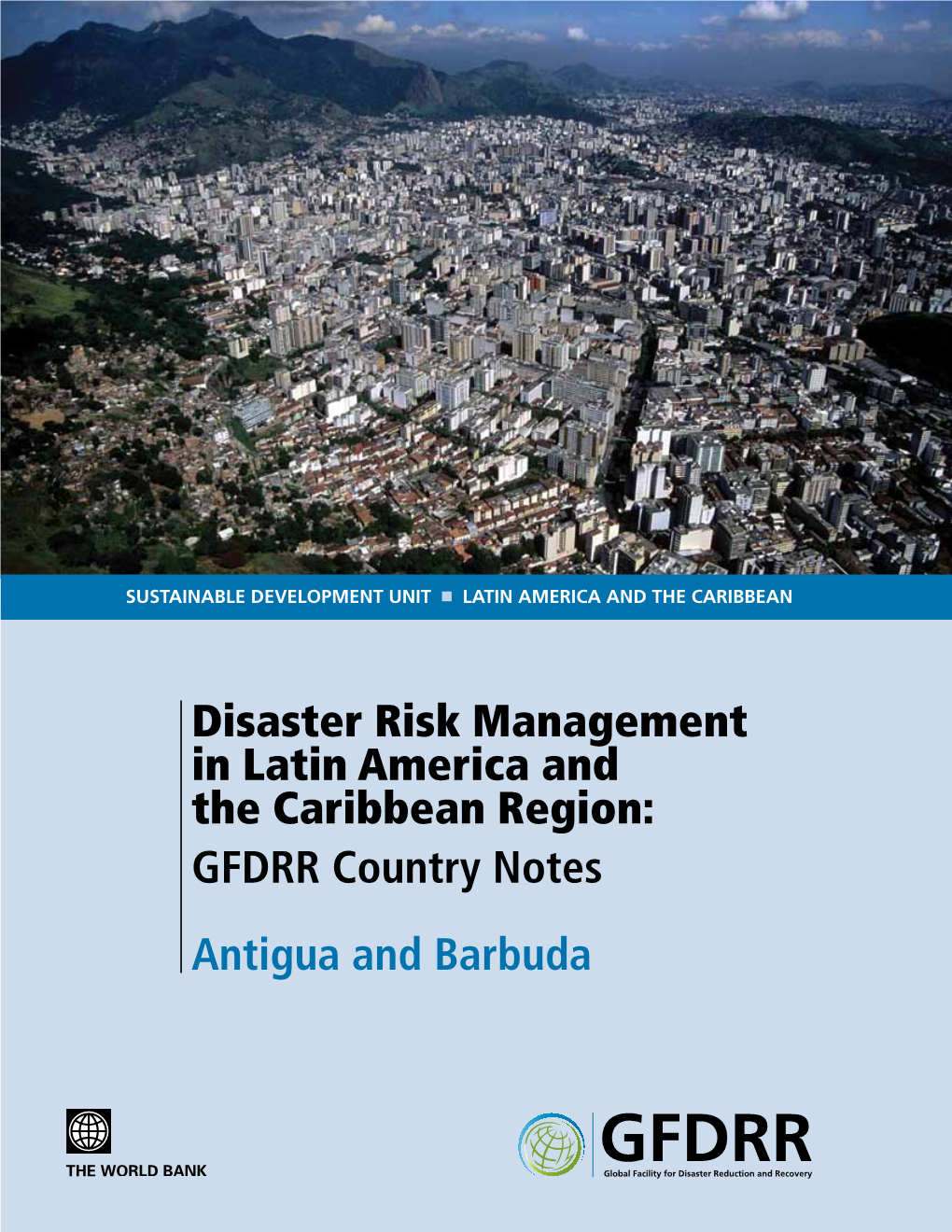 GFDRR Country Notes Antigua and Barbuda ANTIGUA and BARBUDA