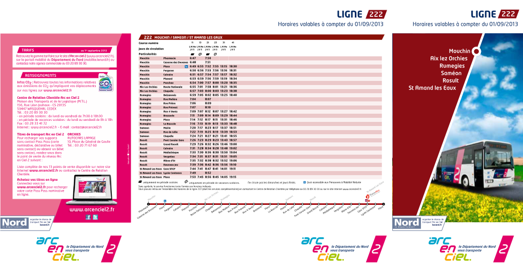 Ligne Ligne Horaires Valables À Compter Du 01/09/2013 Horaires Valables À Compter Du 01/09/2013