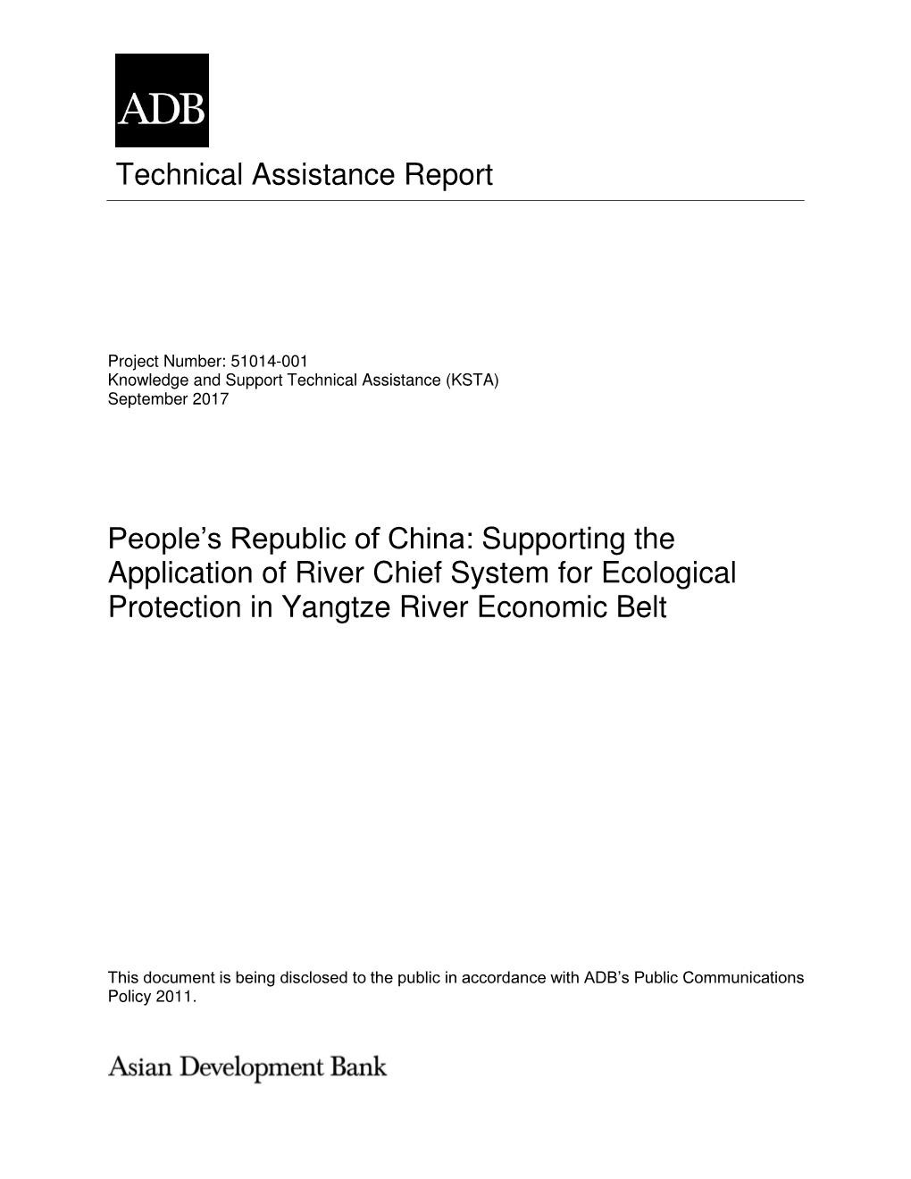 Technical Assistance Report