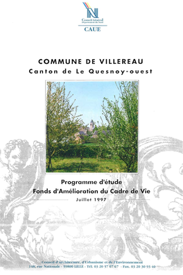 Programme D'étude Facv Villereau