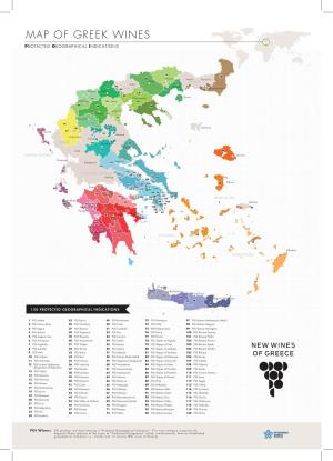 Map of Greek Wines Greek of Map