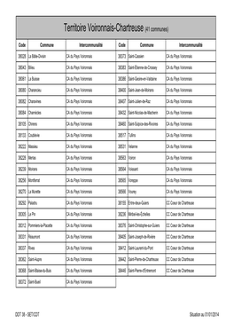 Territoire Voironnais-Chartreuse (41 Communes)