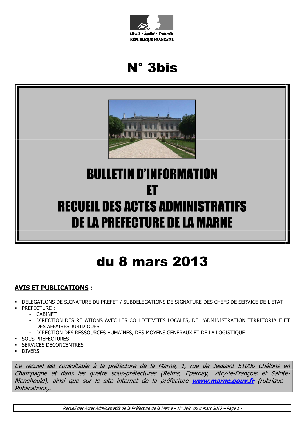 Recueil 4-2013 Du 8 Mars