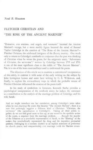 Fletcher Christian and ·'The Rime of the Ancient Mariner"