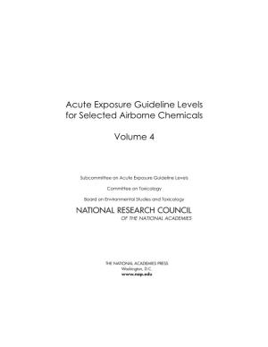 Hydrogen Chloride AEGL Technical Support Document (PDF)