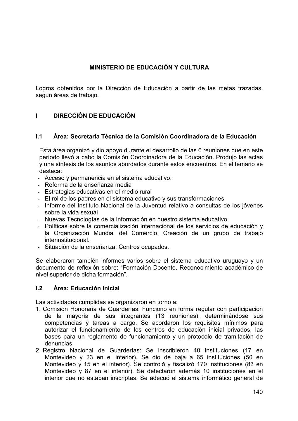 Ministerio De Educación Y Cultura