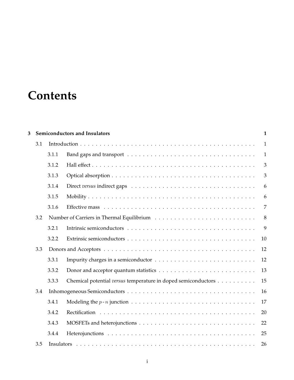 Semiconductors and Insulators 1