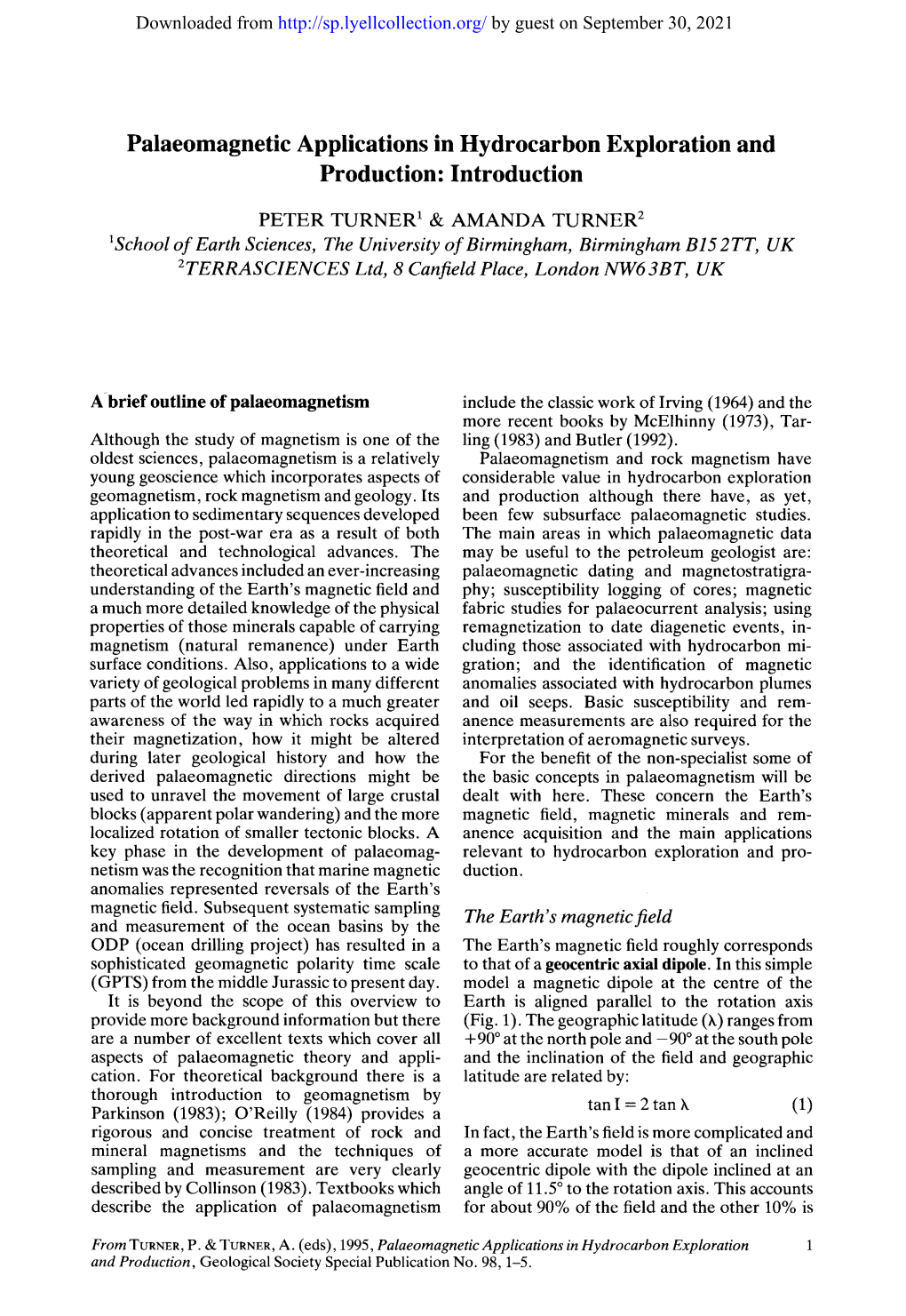 Palaeomagnetic Applications in Hydrocarbon Exploration and Production: Introduction