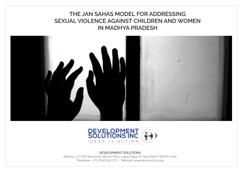 The Jan Sahas Model for Addressing Sexual Violence Against Children and Women in Madhya Pradesh