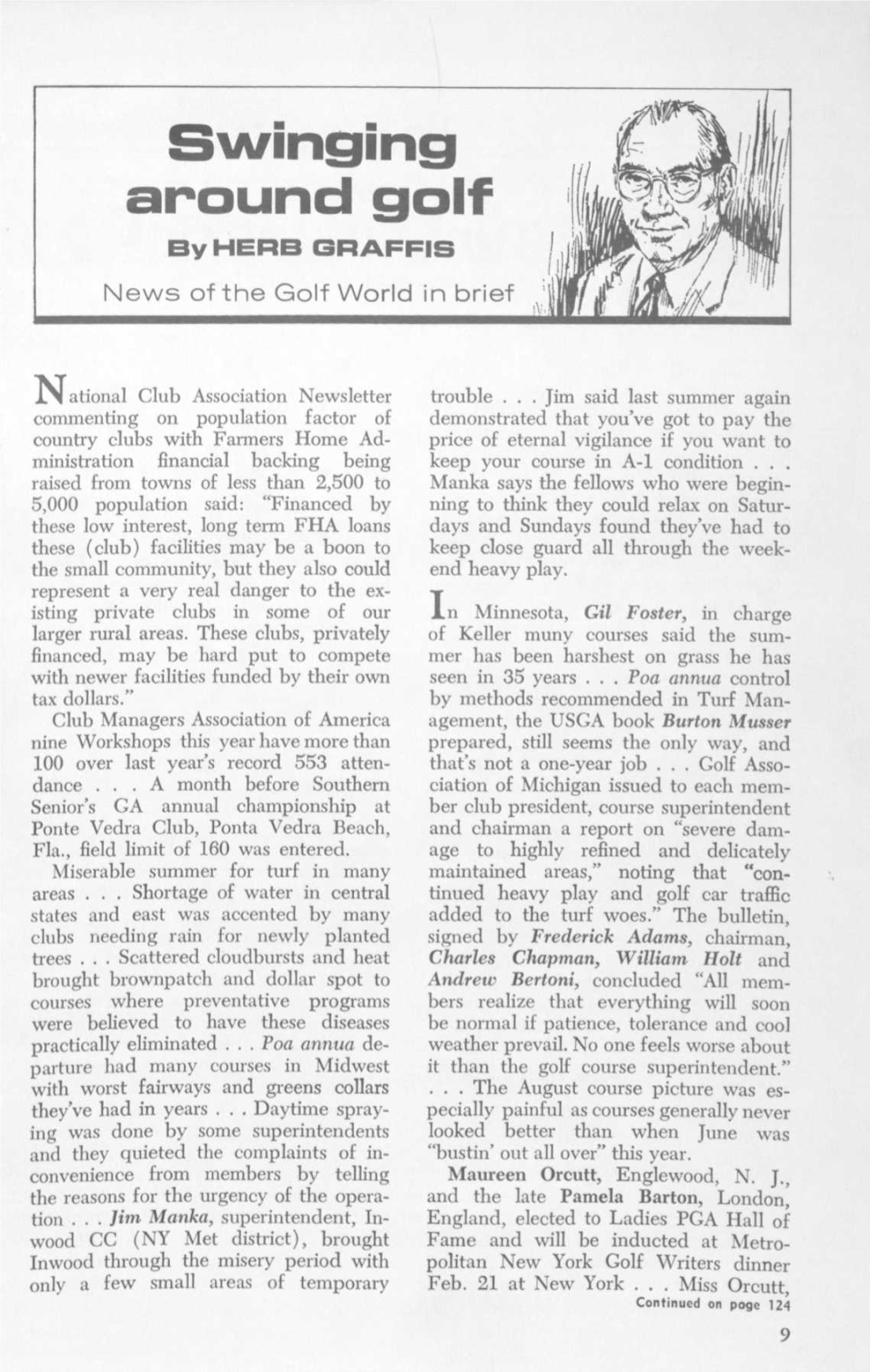 Swinging Around Golf by HERB GRAFFIS News of the Golf World in Brief