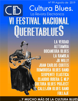 Número 99 – Agosto 2019 CULTURA BLUES. LA REVISTA ELECTRÓNICA Página | 1