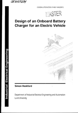 Design of an Onboard Battery Charger for an Electric Vehicle