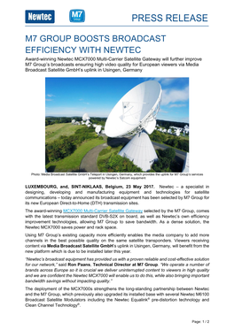 M7 Group Boosts Broadcast Efficiency With