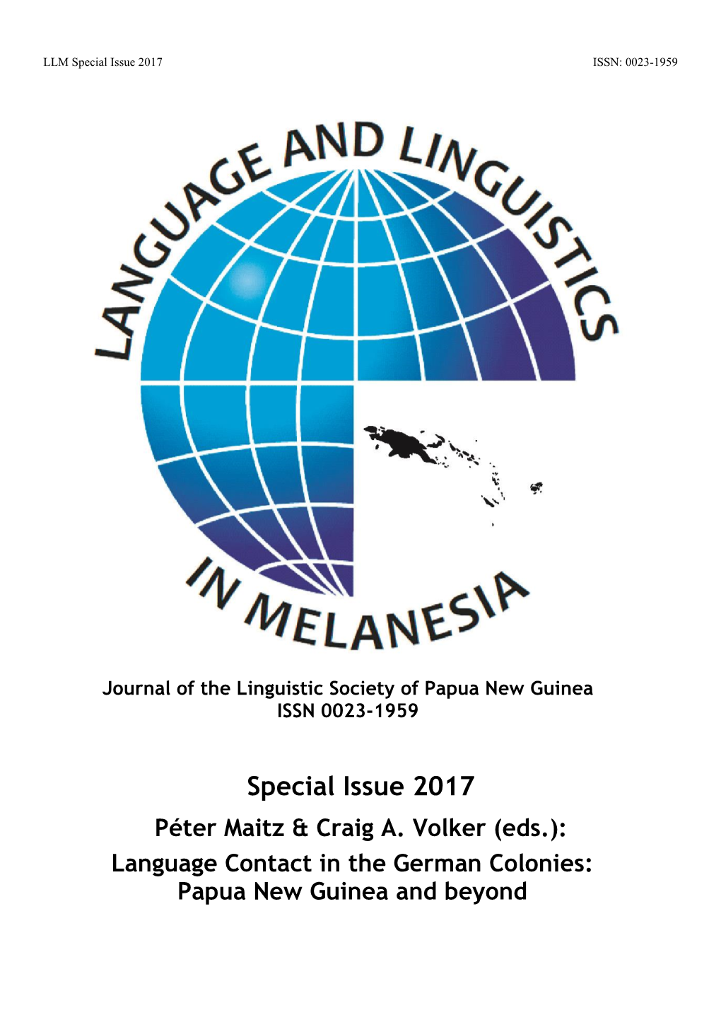 Special Issue 2017 ISSN: 0023-1959