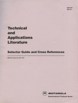 Technical and Applications Literature