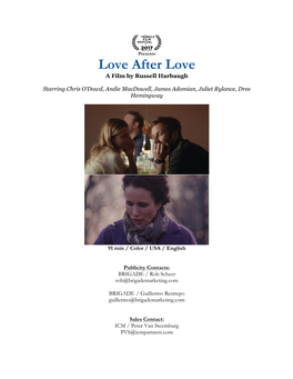 Love After Love a Film by Russell Harbaugh