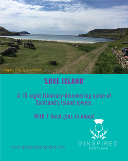 Love Islands Itinerary