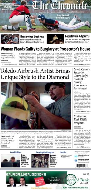 Toledo Airbrush Artist Brings Unique Style to the Diamond
