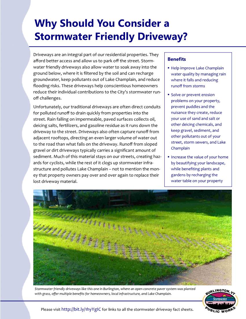 Why Should You Consider a Stormwater Friendly Driveway?