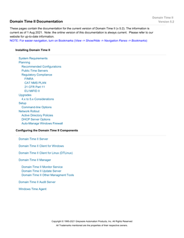 Domain Time II Configuration Settings Using the Utilities About Settings (.Reg) Files on This Page