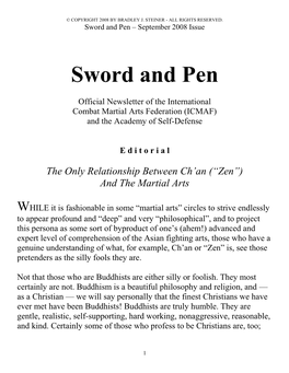 Sword and Pen – September 2008 Issue