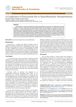 A Complication of Paracentesis Due to Hyperfibrinolysis: Hemoperitoneum