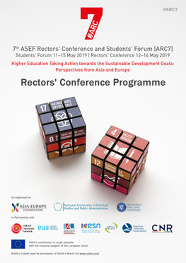 Rectors' Conference Programme