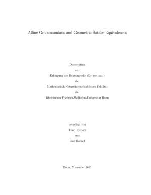 Affine Grassmannians and Geometric Satake Equivalences