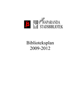 Biblioteksplan 2009-2012