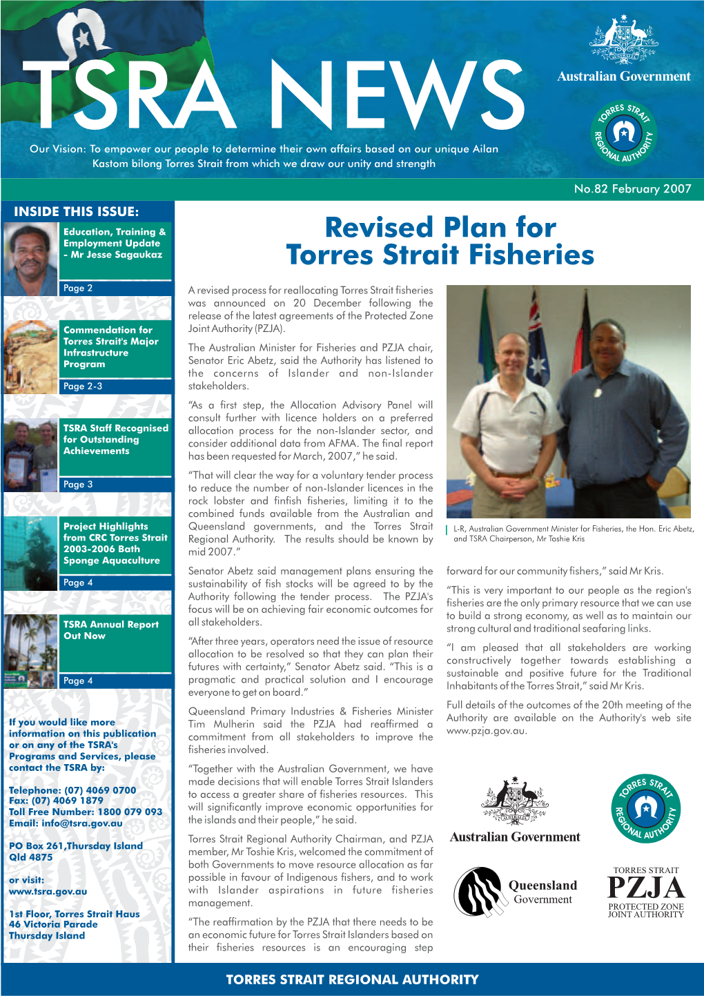 Revised Plan for Torres Strait Fisheries