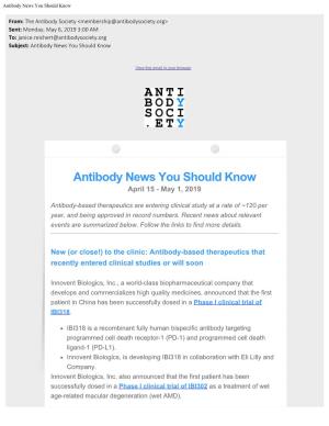 PDF of Antibody News