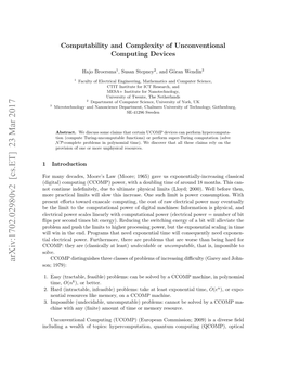 Computability and Complexity of Unconventional Computing Devices