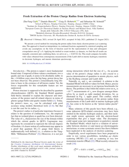 Fresh Extraction of the Proton Charge Radius from Electron Scattering