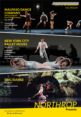 New York City Ballet Moves Odc/Dance Malpaso Dance Company