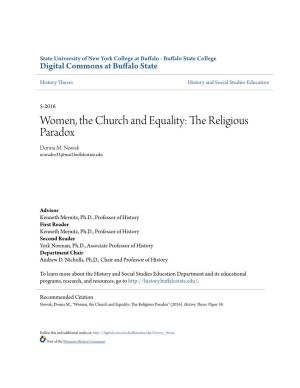 Women, the Church and Equality: the Religious Paradox Donna M