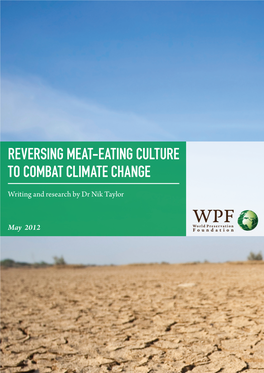 Reversing Meat-Eating Culture to Combat Climate Change