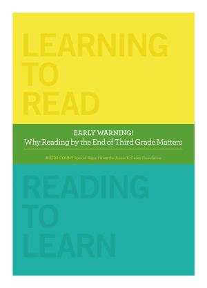 Why Reading by the End of Third Grade Matters