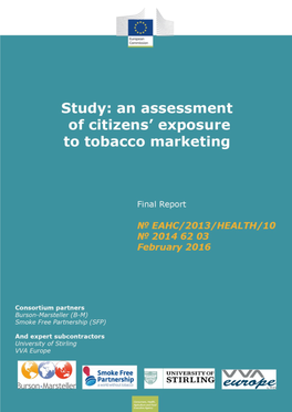 An Assessment of Citizens' Exposure to Tobacco Marketing