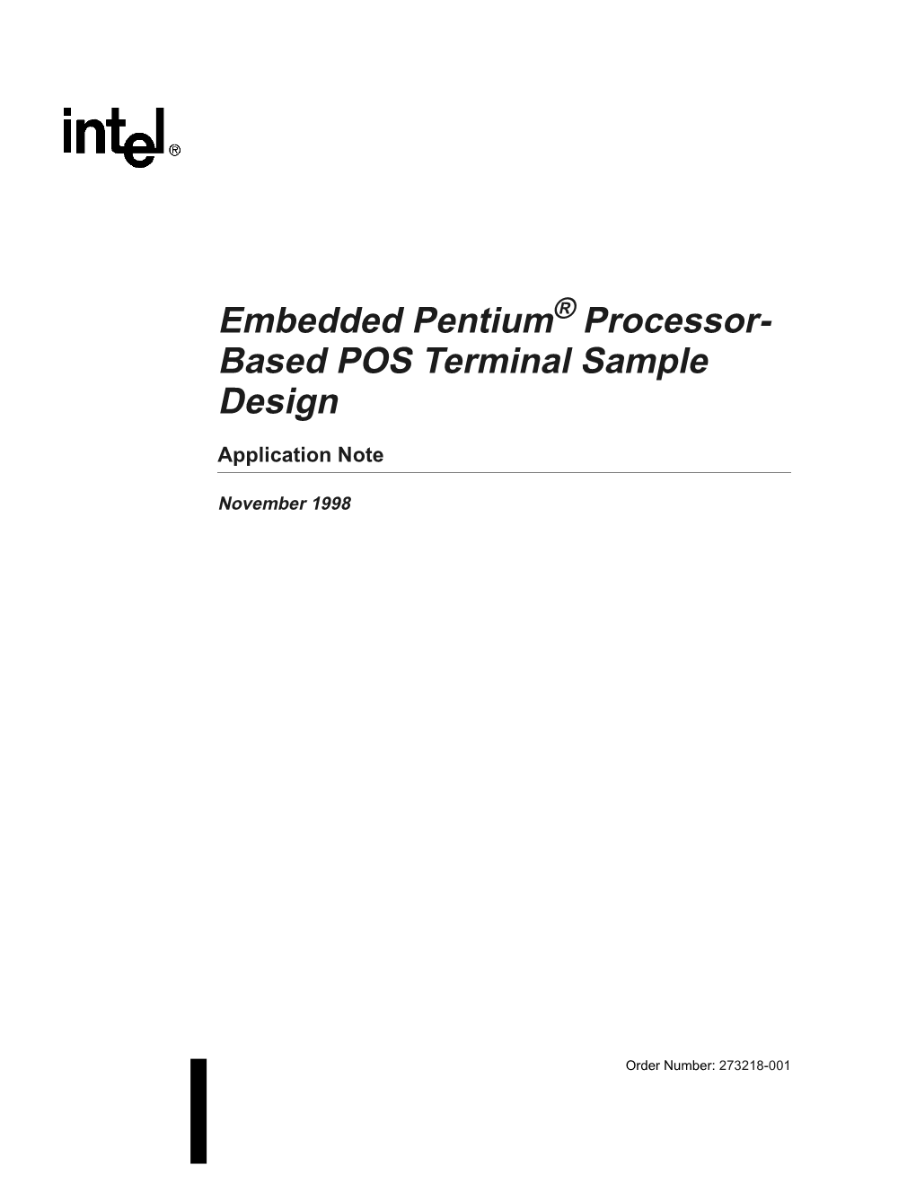 Embedded Pentium Processors