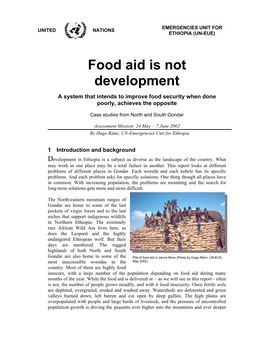 Food Aid Is Not Development