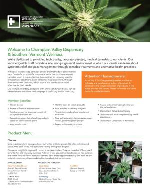 Champlain Valley Dispensary & Southern Vermont Wellness
