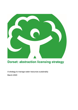 Dorset: Abstraction Licensing Strategy