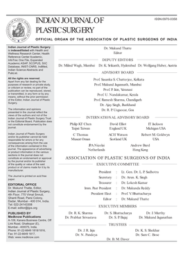 Indian Journal of Plastic Surgery Dr