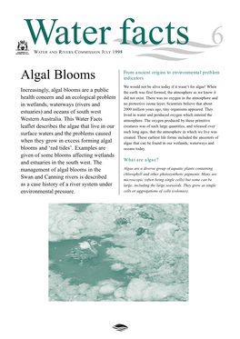 Algal Bloom Fact Sheet