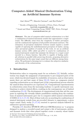 Computer-Aided Musical Orchestration Using an Artificial